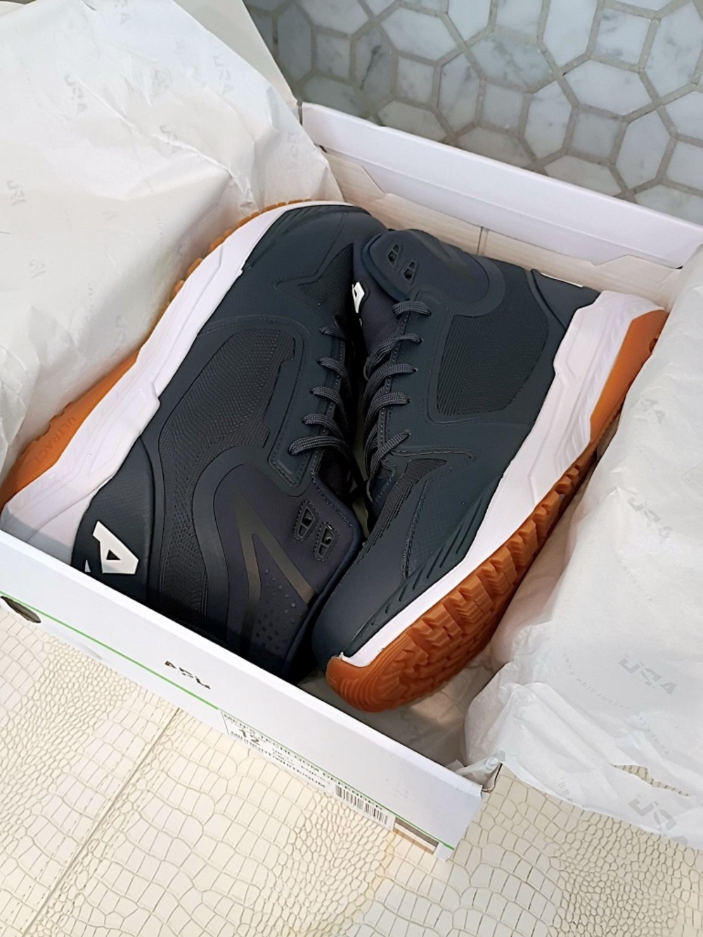APL Techloom Defender Hi-Top Sneakers Midnight Logo MSRP $345 NIB MINT Fire! - Picture 5 of 8